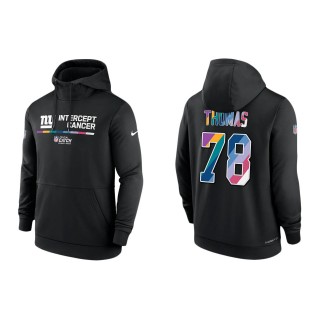 Andrew Thomas New York Giants Black 2022 NFL Crucial Catch Therma Performance Pullover Hoodie
