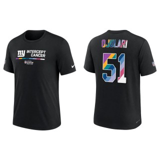 Azeez Ojulari New York Giants Black 2022 NFL Crucial Catch Performance T-Shirt