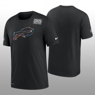 Buffalo Bills Black Sideline Performance T-Shirt - Crucial Catch
