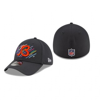 Chicago Bears Charcoal Alternate Logo 39THIRTY Hat - 2021 NFL Crucial Catch