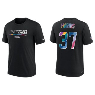 Damien Harris New England Patriots Black 2022 NFL Crucial Catch Performance T-Shirt