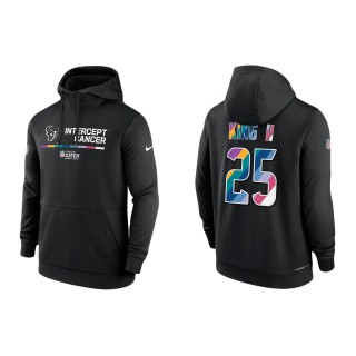 Desmond King Houston Texans Black 2022 NFL Crucial Catch Therma Performance Pullover Hoodie